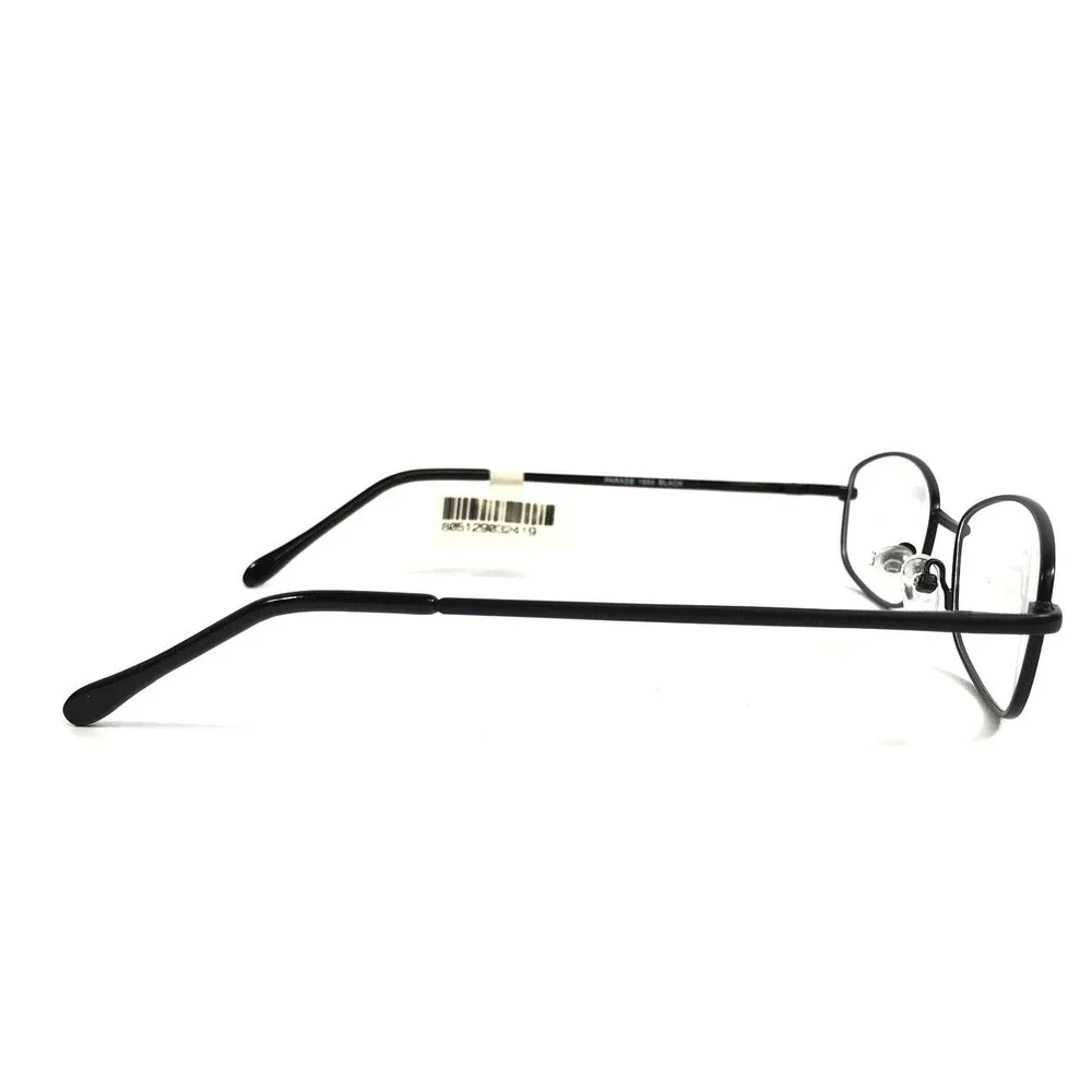 Parade Eyeglasses Frames 1554 BLACK Rectangle Wire Rim 55-16-135